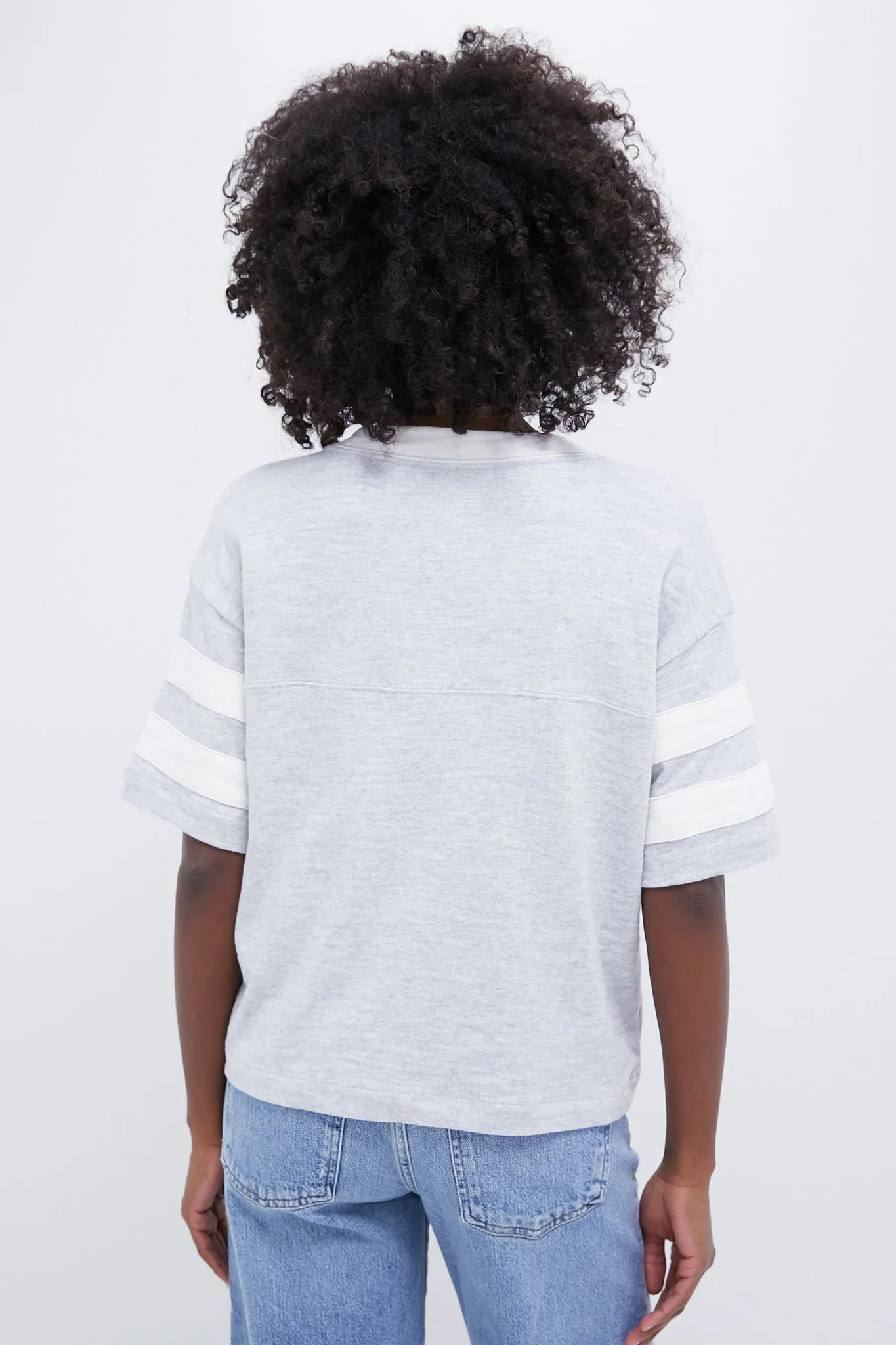 Light Grey Heather Sunwashed Slub Varsity Tee