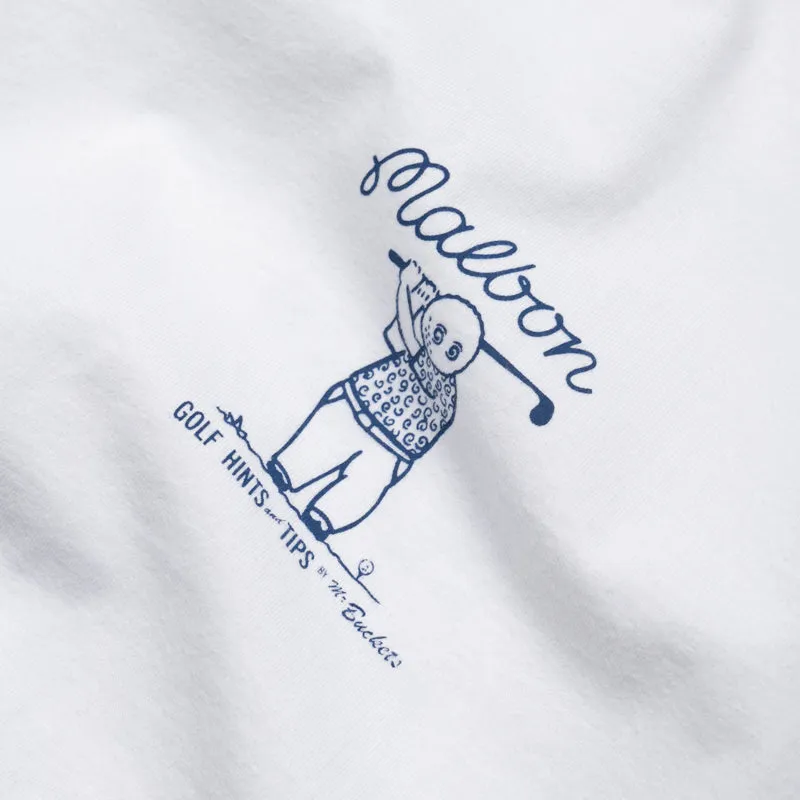 Malbon Golf Club Select Tee - White