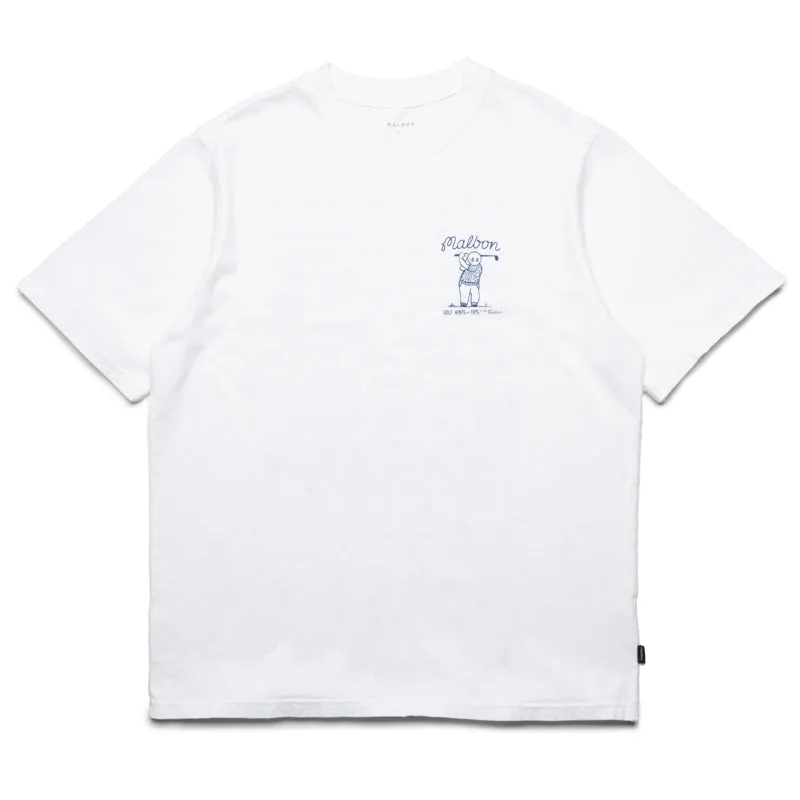 Malbon Golf Club Select Tee - White