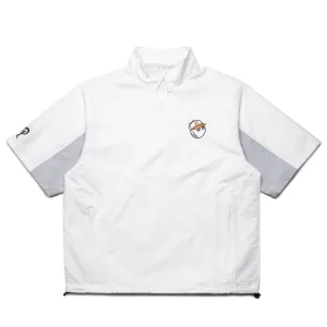 Malbon Golf Evergreen Nylon Windshirt - White