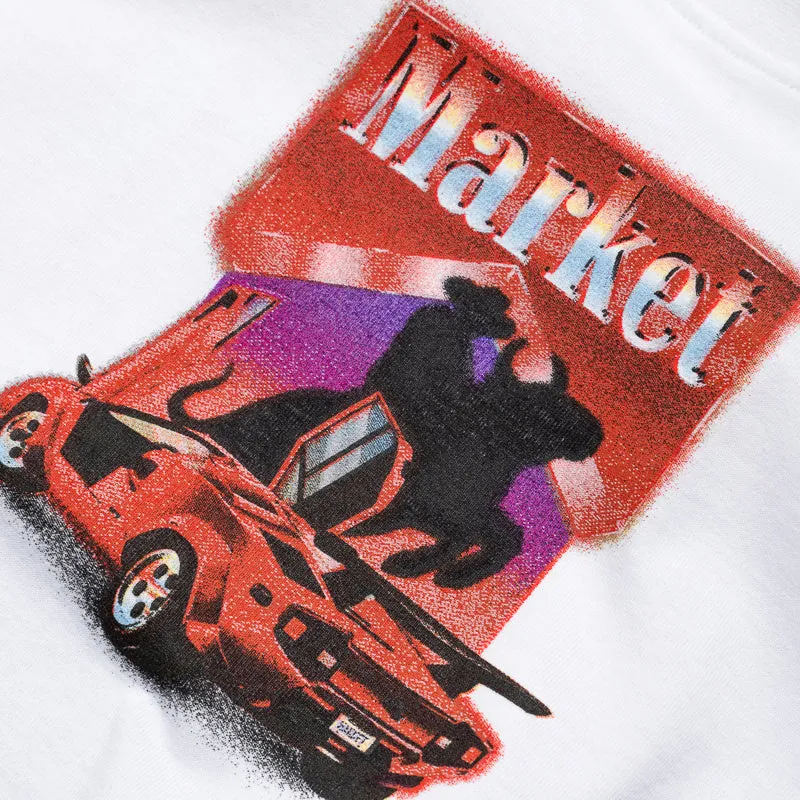 Market Bullrider Tee - White