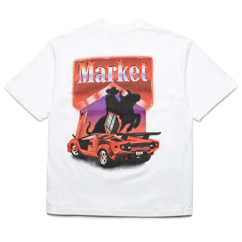 Market Bullrider Tee - White