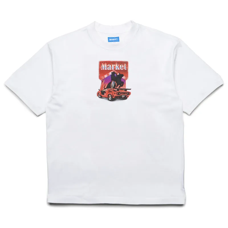 Market Bullrider Tee - White