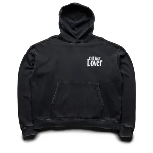 Market Call Your Lover Hoodie - Washed Black