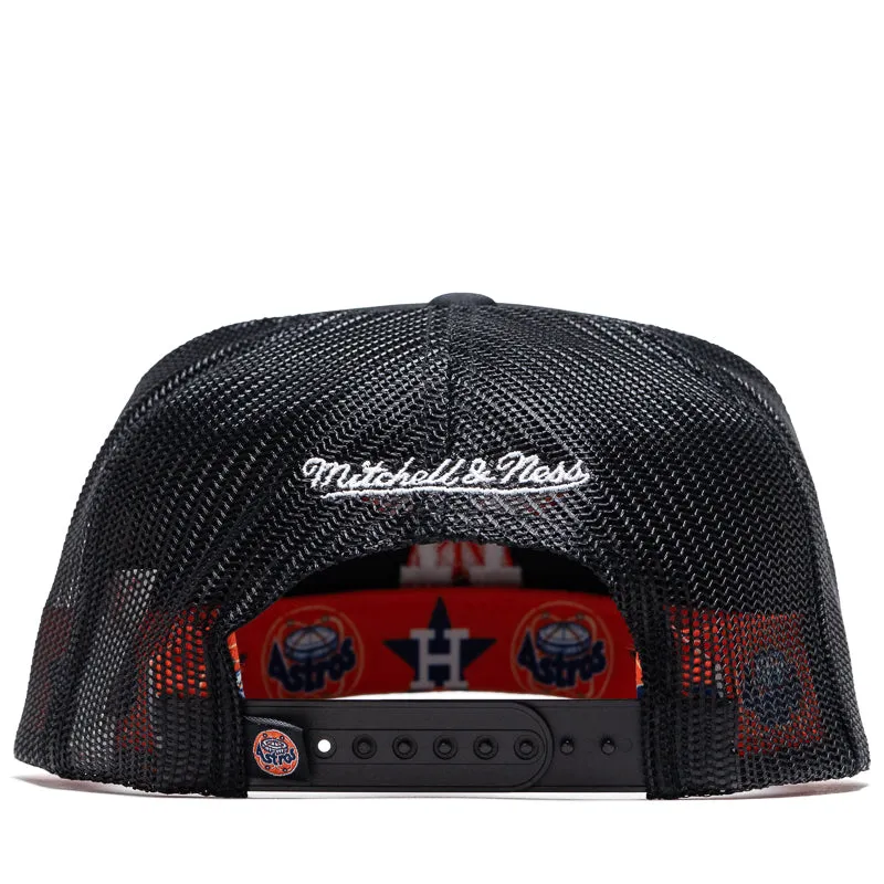 Mitchell & Ness Houston Astros Hidden Trucker Hat - Black