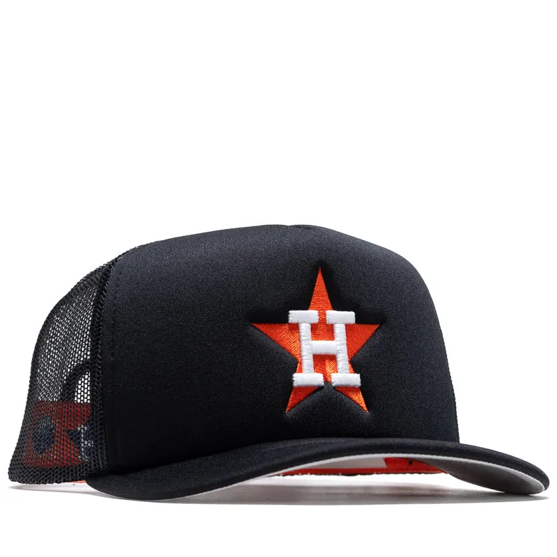 Mitchell & Ness Houston Astros Hidden Trucker Hat - Black