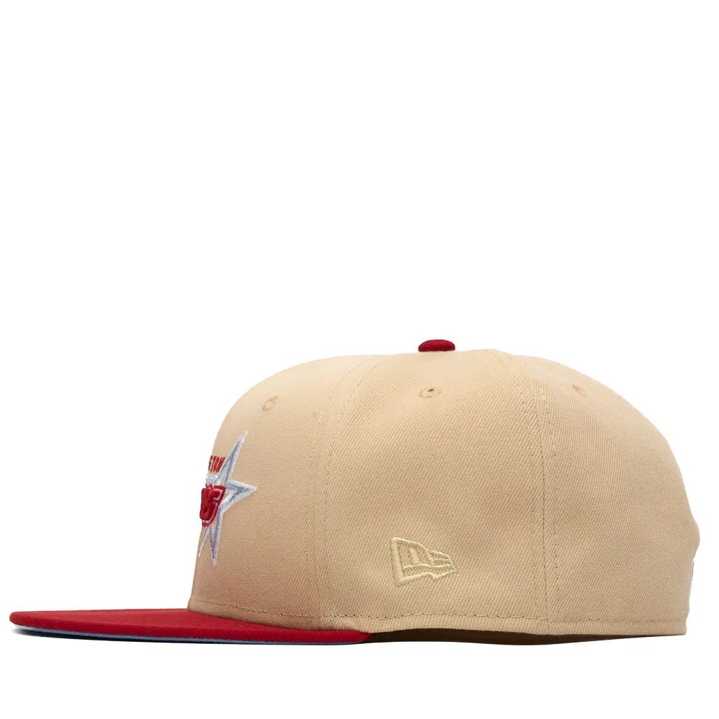 New Era x Politics Houston Astros 59FIFTY Fitted Hat - Vegas/Red
