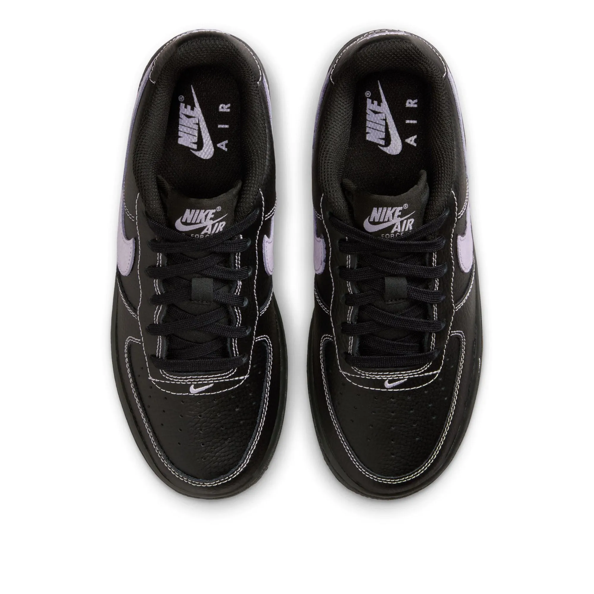 Nike Air Force 1 LV8 (GS) - Black/Hydrangeas