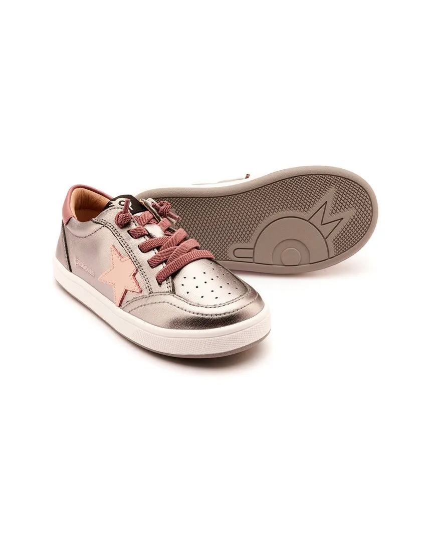 Old Soles Platinum Runner Leather Sneaker