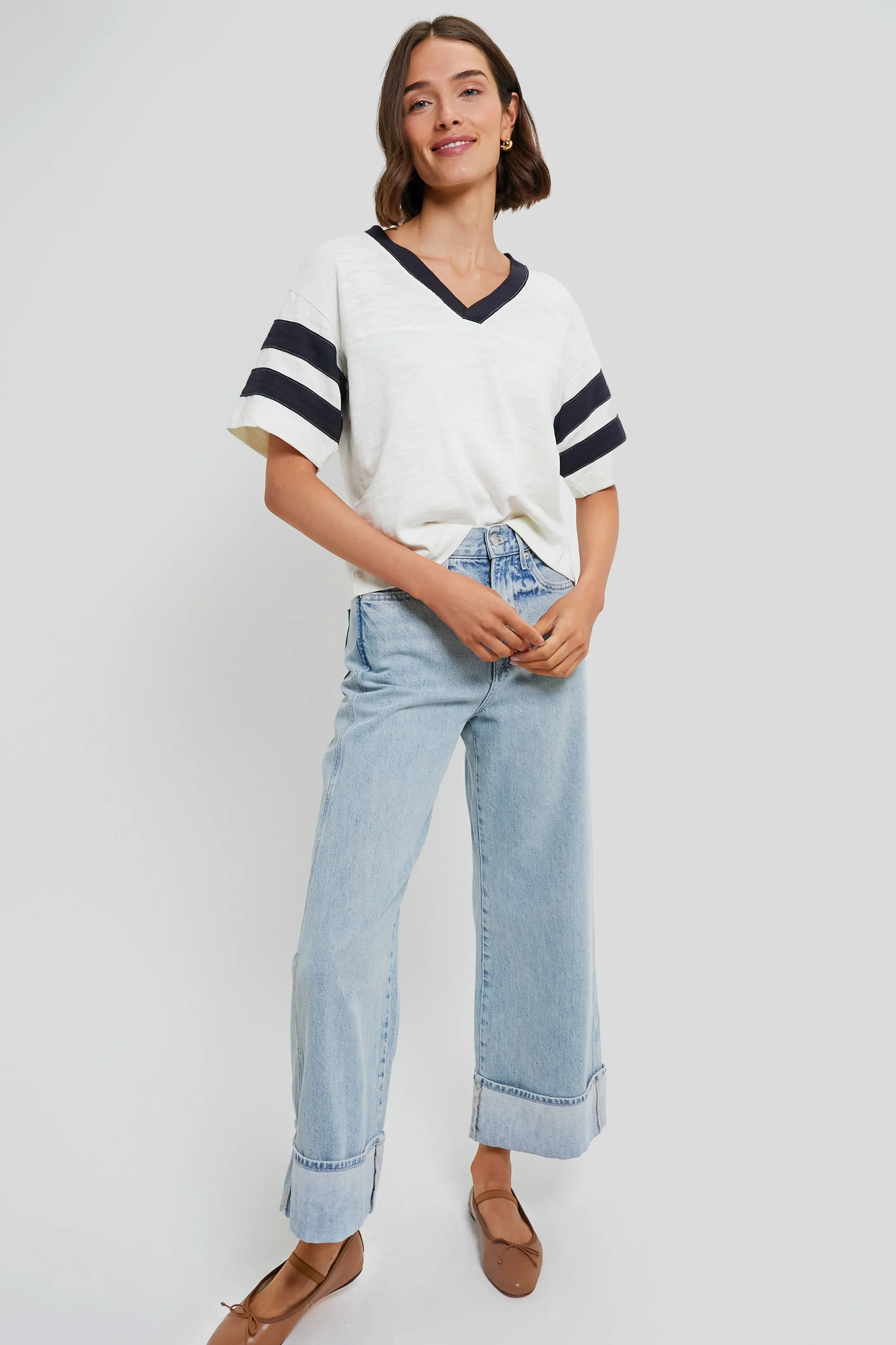 Phantom Varsity Sunwashed Slub Varsity Tee