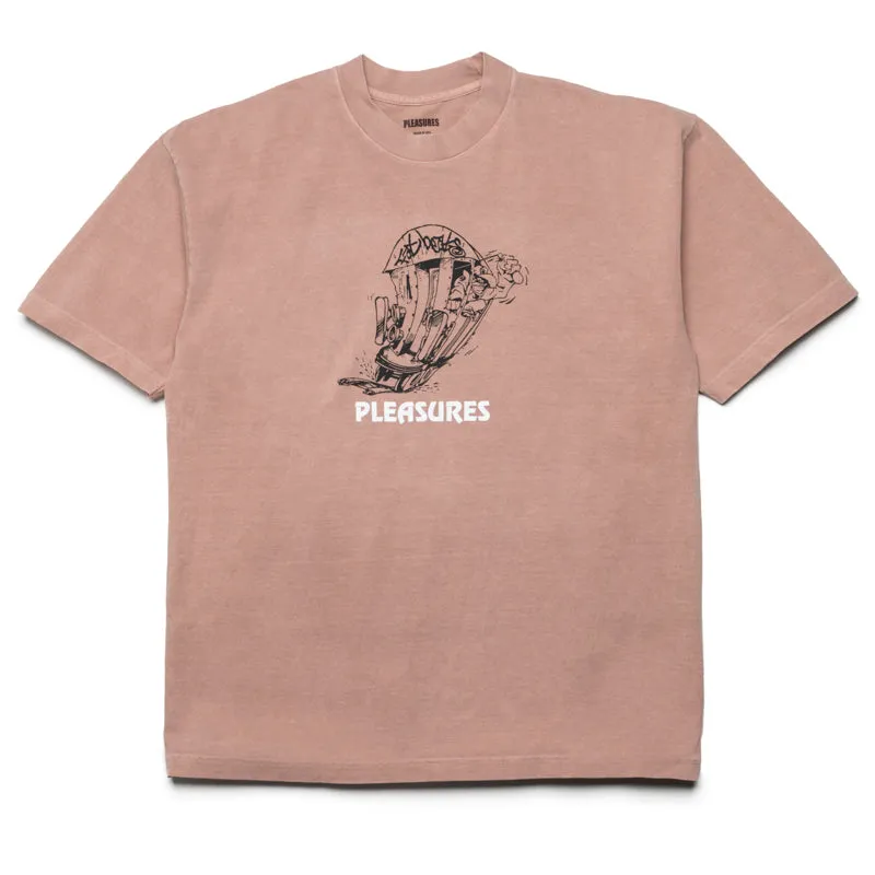 Pleasures 9th Street Tee - Rose Quartz