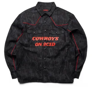 Pleasures Acid Cowboy Denim Shirt - Black