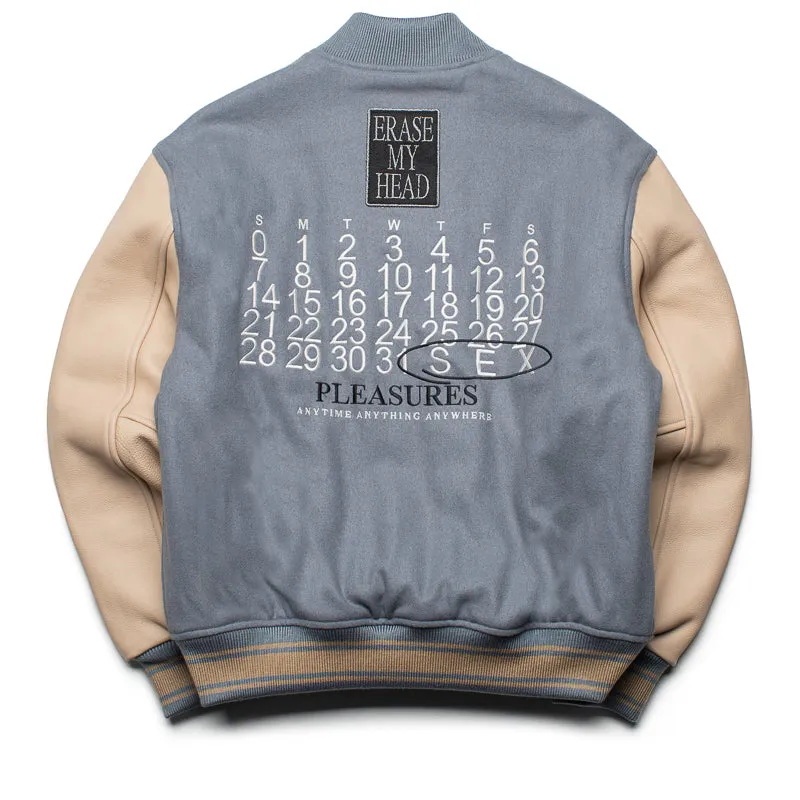 Pleasures Calendar Varsity Jacket - Powder Blue