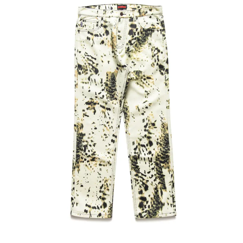 Pleasures Ink Straight Leg Pants - Ecru