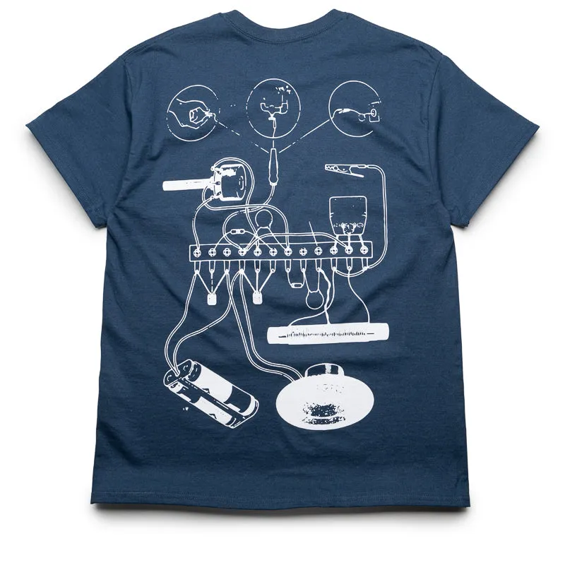 Pleasures Input Tee - Blue Dusk