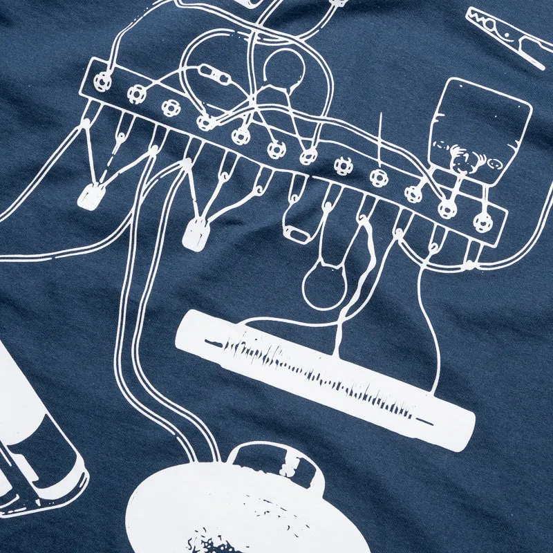 Pleasures Input Tee - Blue Dusk