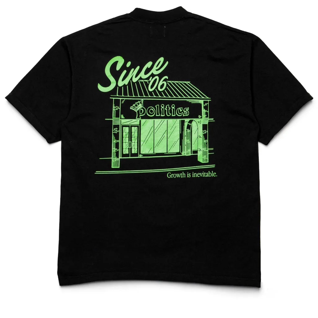 Politics Growth Is Inevitable Tee - Black