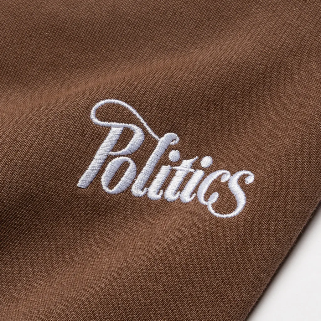Politics Script Sweatpants - Hickory