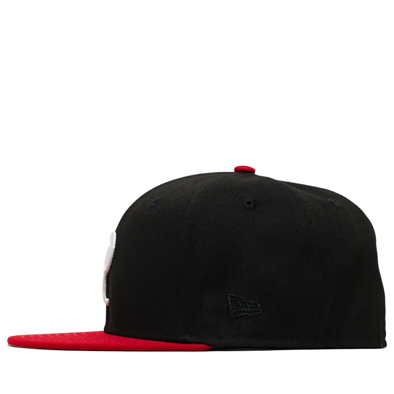 Politics x New Era 2-Tone 59FIFTY Fitted Hat - Black/Red