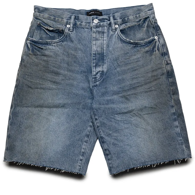 Purple Brand Ferrous Steel Denim Shorts - Mid Indigo