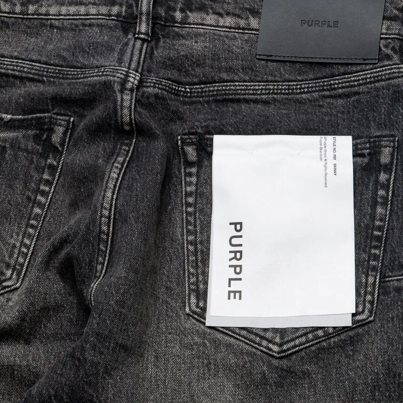 Purple Brand Low Rise Skinny Leg Tinted Jean - Black