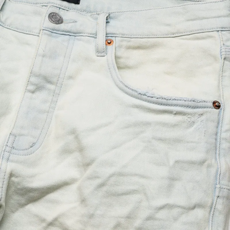 Purple Brand Low Rise Skinny Leg Vintage Knee Blowout Jean - Light Indigo