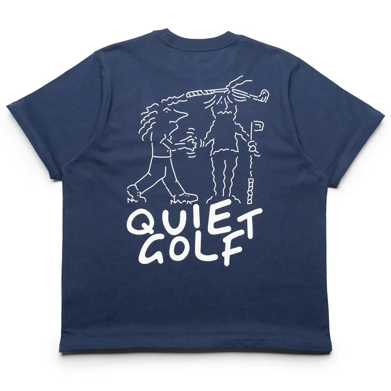 Quite Golf The Bros Tee - Navy