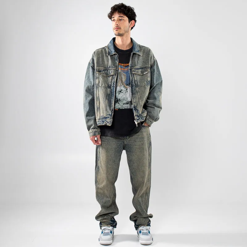 Represent R2 Denim Pants - Blue/Cream