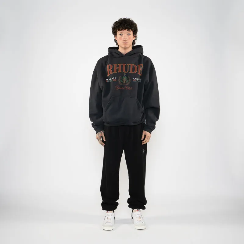 Rhude Bay Of Angels Yacht Hoodie - Vintage Black