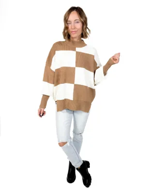 Serena Checker Sweater-FINAL SALE