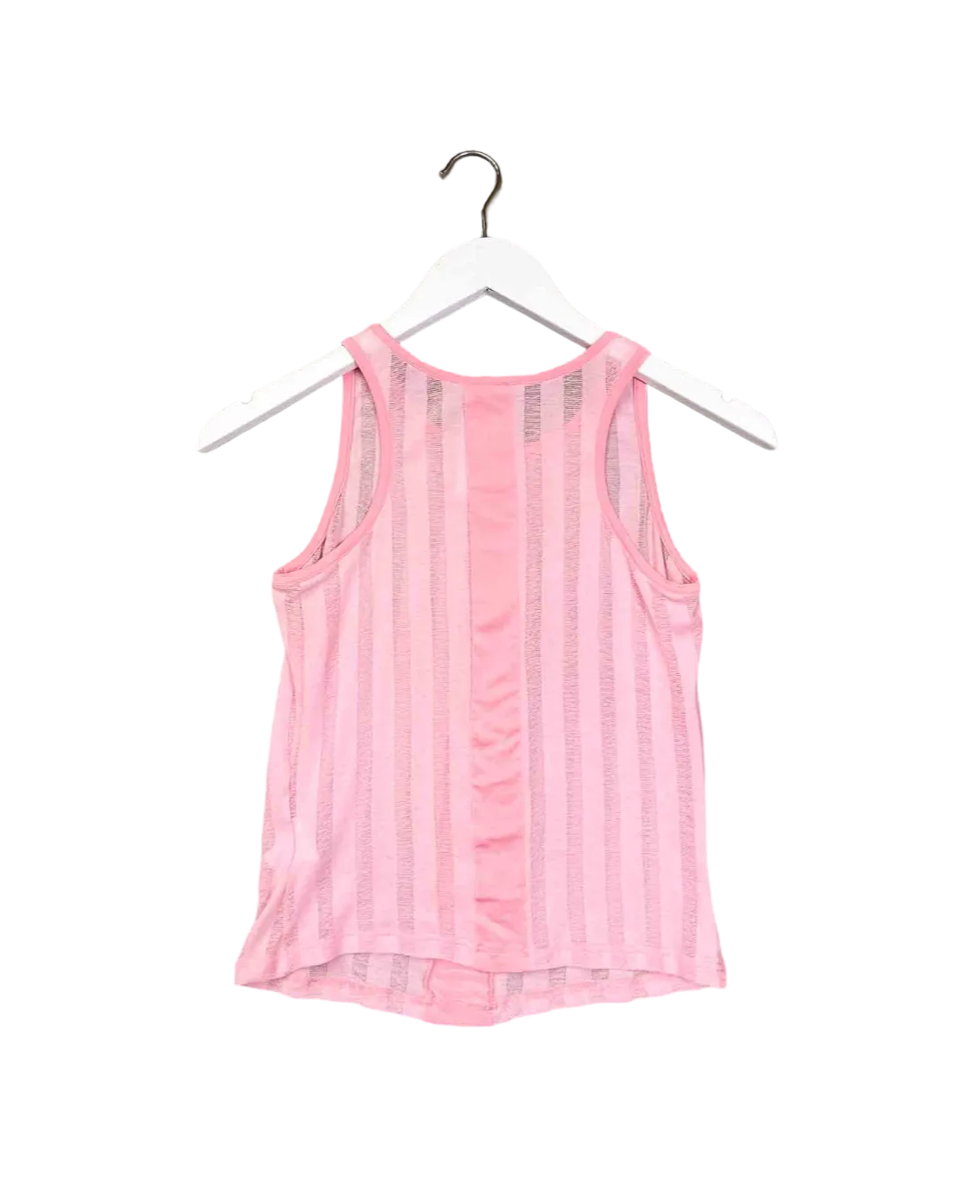 Size L | Versace Sport Striped Mesh Tank