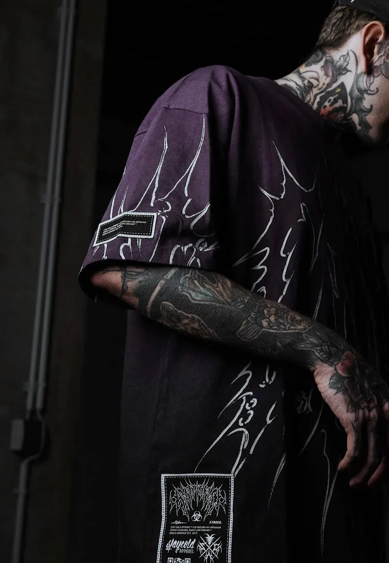 Stay Cold Apparel - Black Razor (Purple Bleached) - T-Shirt
