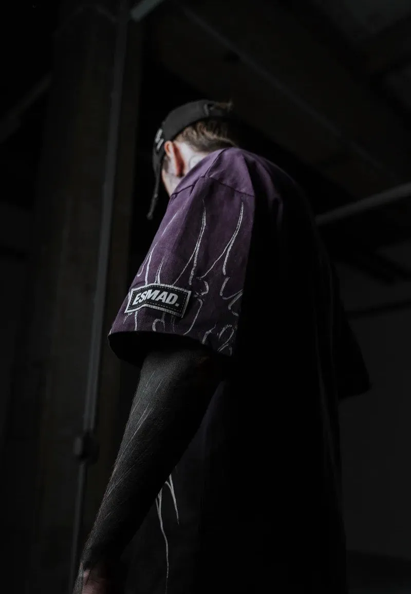 Stay Cold Apparel - Black Razor (Purple Bleached) - T-Shirt