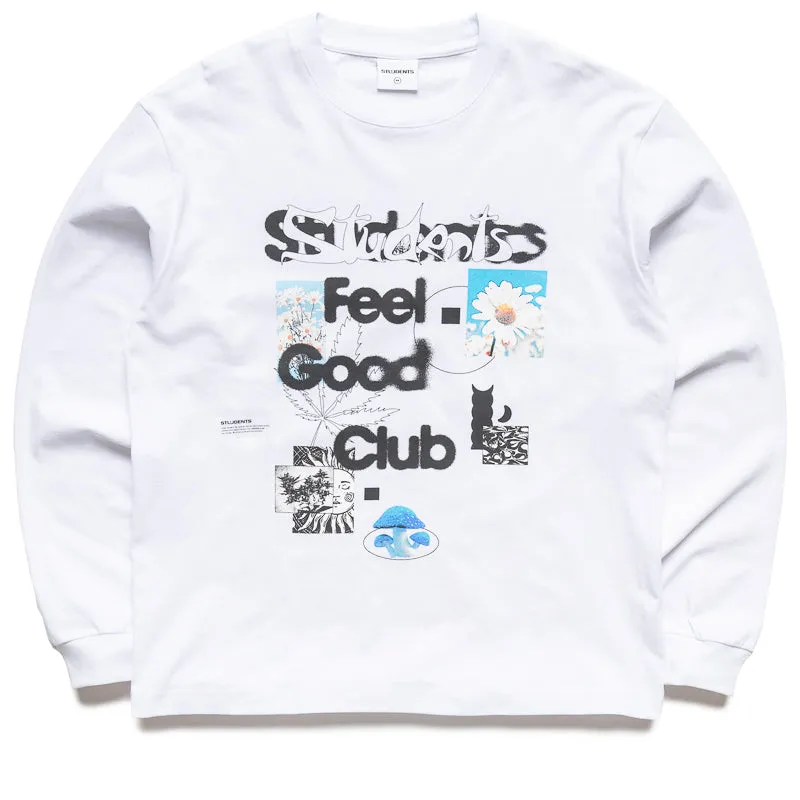 Students Golf Feel Good L/S Tee - White