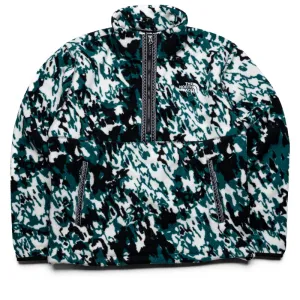 The North Face Fleeski 1/4 Zip Pullover - Deep Nori Trail Grid