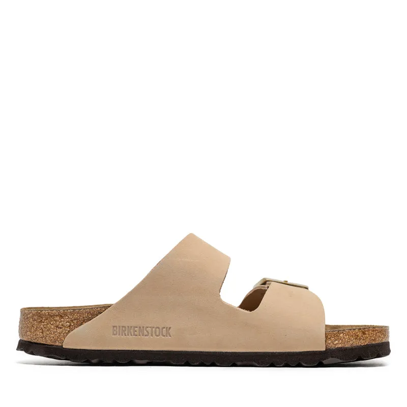 Women's Birkenstock Arizona Soft Footbed Nubuck - Sandcastle