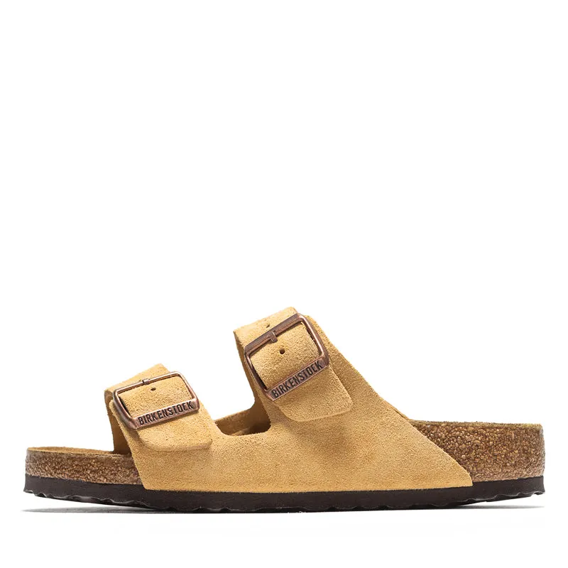 Women's Birkenstock Arizona Suede - Latte Cream