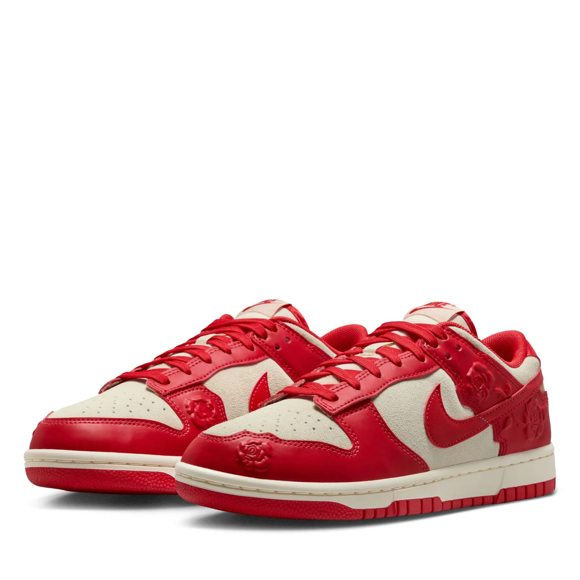 Women's Nike Dunk Low 'Red Roses' - Coconut Milk/University Red