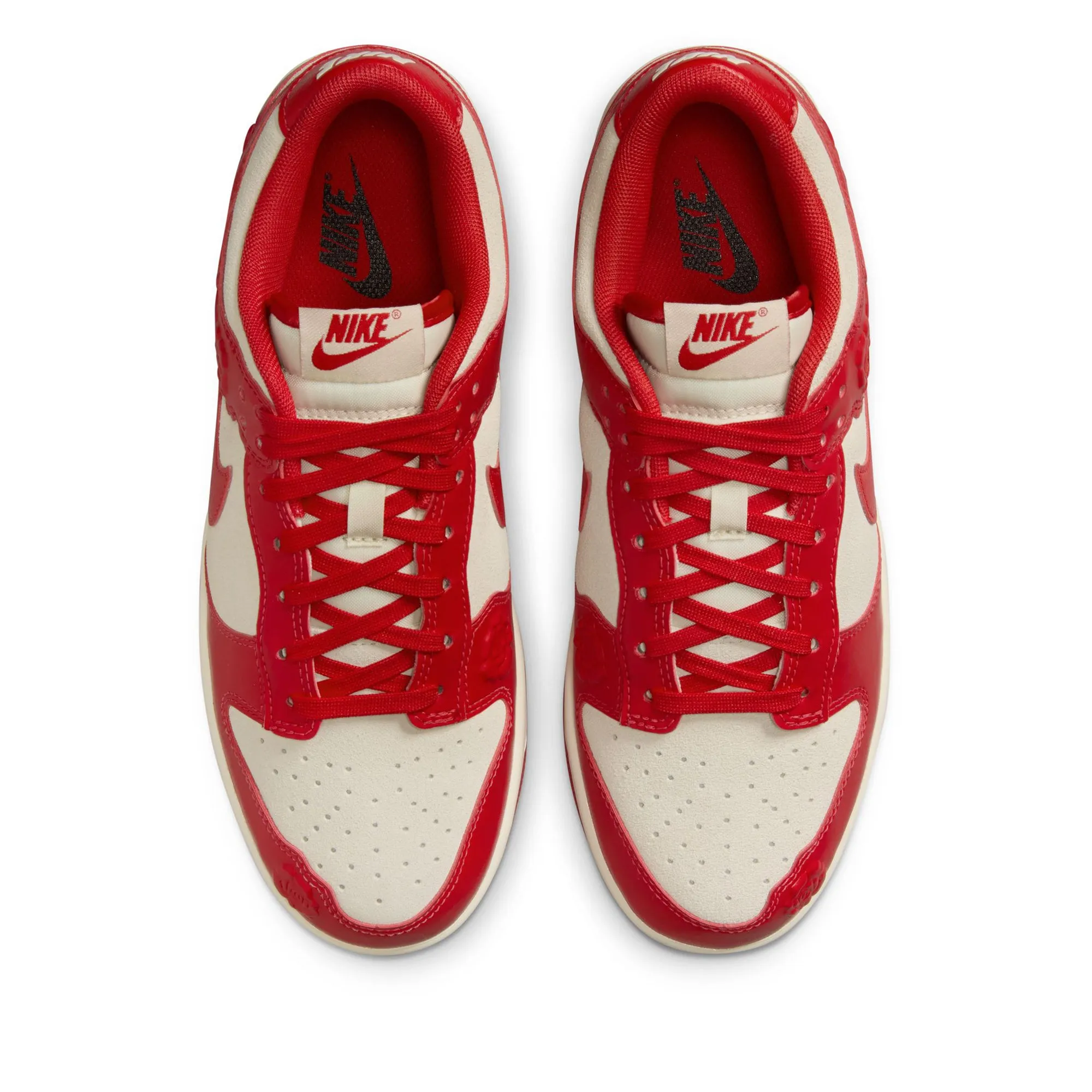 Women's Nike Dunk Low 'Red Roses' - Coconut Milk/University Red