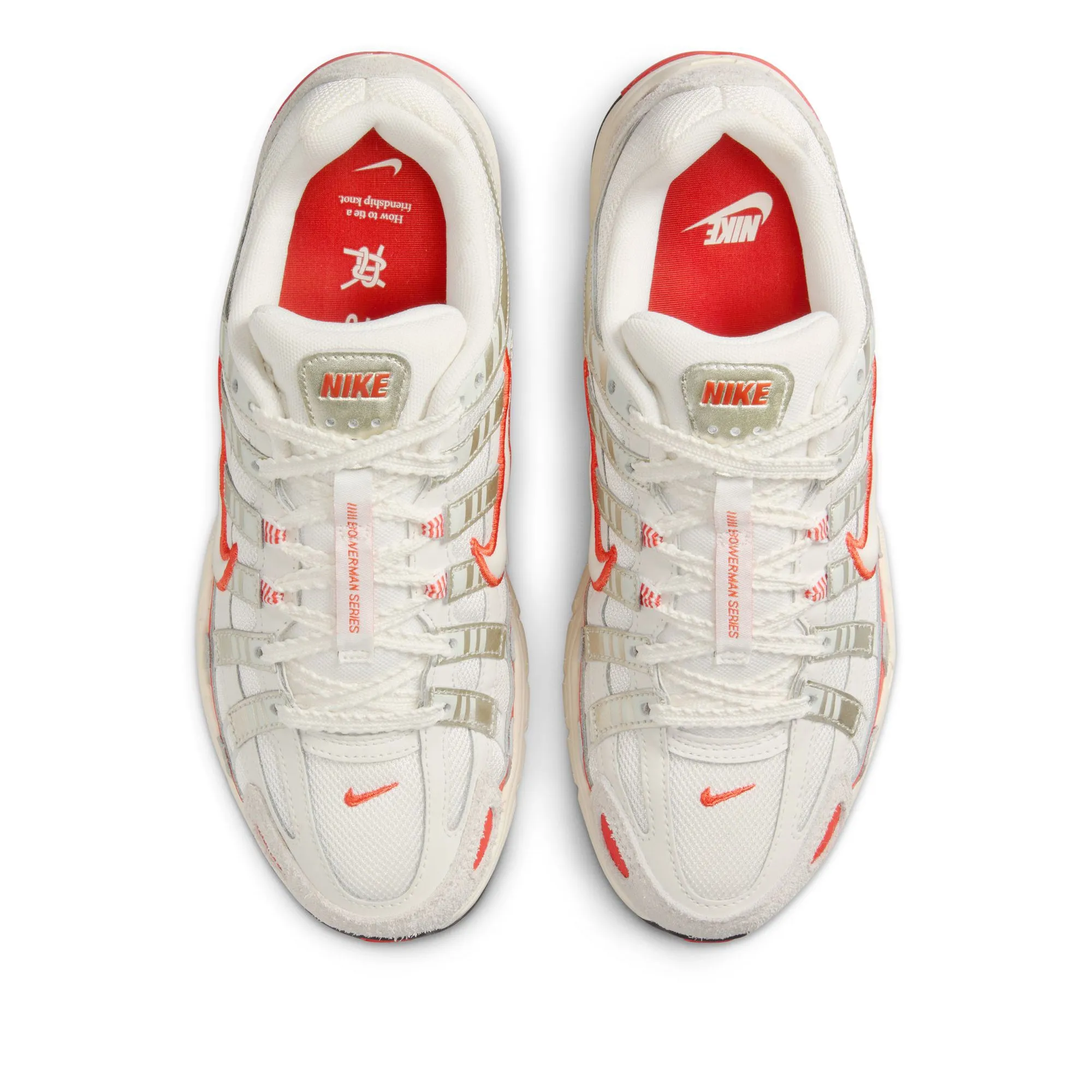 Women's Nike P-6000 - Sail/Picante Red